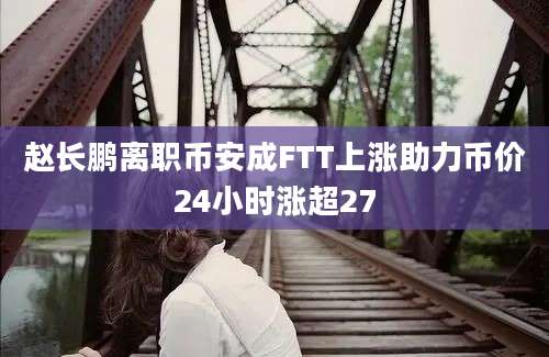 赵长鹏离职币安成FTT上涨助力币价24小时涨超27