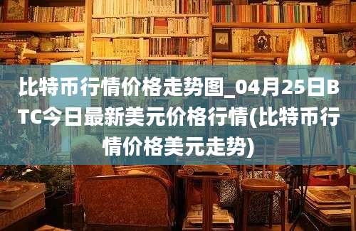 比特币行情价格走势图_04月25日BTC今日最新美元价格行情(比特币行情价格美元走势)