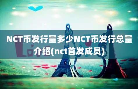 NCT币发行量多少NCT币发行总量介绍(nct首发成员)