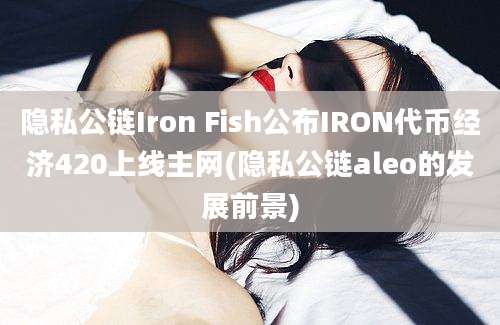 隐私公链Iron Fish公布IRON代币经济420上线主网(隐私公链aleo的发展前景)