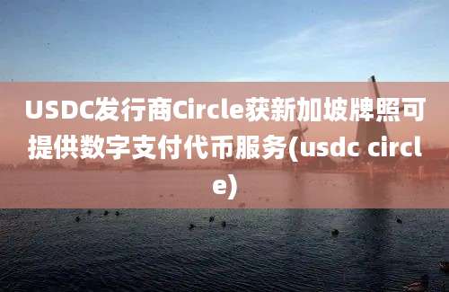 USDC发行商Circle获新加坡牌照可提供数字支付代币服务(usdc circle)