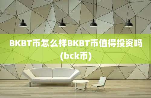 BKBT币怎么样BKBT币值得投资吗(bck币)