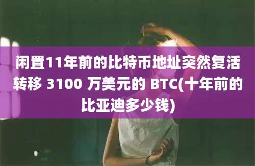 闲置11年前的比特币地址突然复活转移 3100 万美元的 BTC(十年前的比亚迪多少钱)