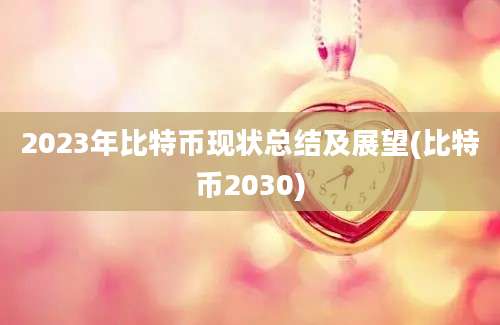 2023年比特币现状总结及展望(比特币2030)