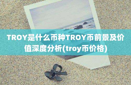 TROY是什么币种TROY币前景及价值深度分析(troy币价格)