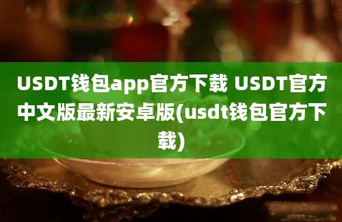 USDT钱包app官方下载 USDT官方中文版最新安卓版(usdt钱包官方下载)