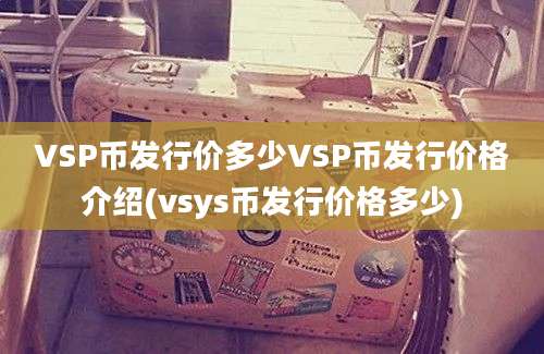 VSP币发行价多少VSP币发行价格介绍(vsys币发行价格多少)