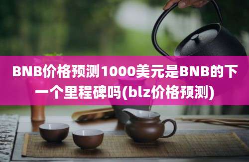 BNB价格预测1000美元是BNB的下一个里程碑吗(blz价格预测)