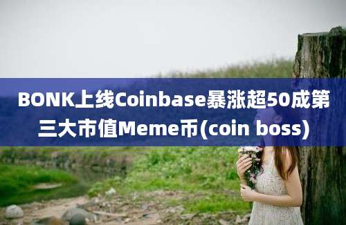 BONK上线Coinbase暴涨超50成第三大市值Meme币(coin boss)