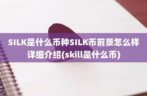 SILK是什么币种SILK币前景怎么样详细介绍(skill是什么币)