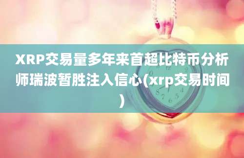 XRP交易量多年来首超比特币分析师瑞波暂胜注入信心(xrp交易时间)