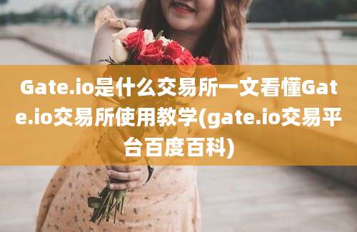 Gate.io是什么交易所一文看懂Gate.io交易所使用教学(gate.io交易平台百度百科)