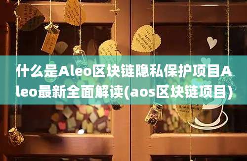 什么是Aleo区块链隐私保护项目Aleo最新全面解读(aos区块链项目)