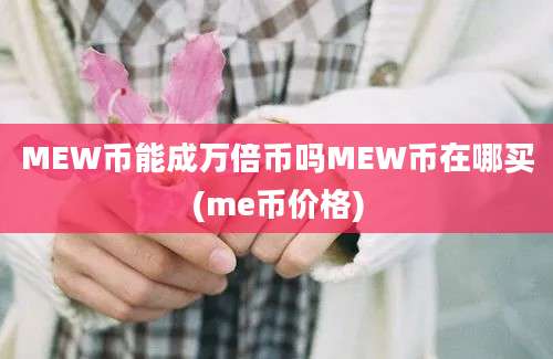 MEW币能成万倍币吗MEW币在哪买(me币价格)