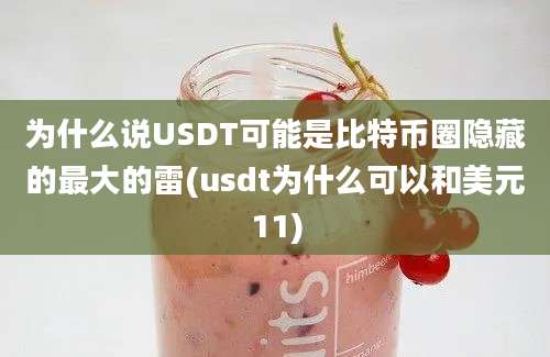 为什么说USDT可能是比特币圈隐藏的最大的雷(usdt为什么可以和美元11)