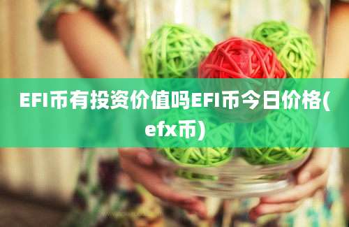 EFI币有投资价值吗EFI币今日价格(efx币)