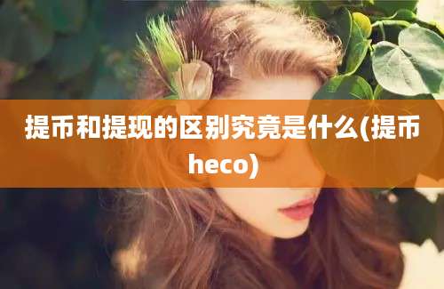 提币和提现的区别究竟是什么(提币heco)