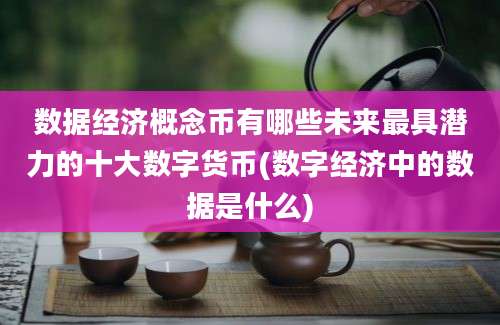 数据经济概念币有哪些未来最具潜力的十大数字货币(数字经济中的数据是什么)