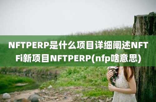 NFTPERP是什么项目详细阐述NFTFi新项目NFTPERP(nfp啥意思)