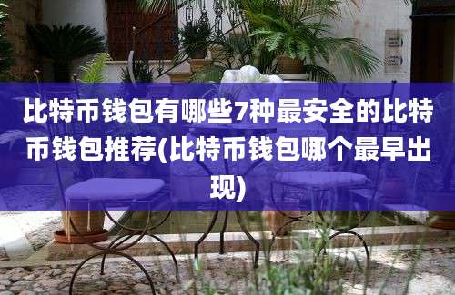 比特币钱包有哪些7种最安全的比特币钱包推荐(比特币钱包哪个最早出现)