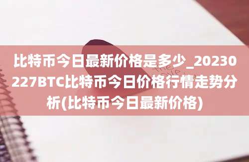 比特币今日最新价格是多少_20230227BTC比特币今日价格行情走势分析(比特币今日最新价格)