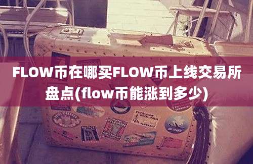 FLOW币在哪买FLOW币上线交易所盘点(flow币能涨到多少)