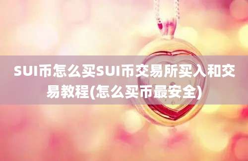 SUI币怎么买SUI币交易所买入和交易教程(怎么买币最安全)