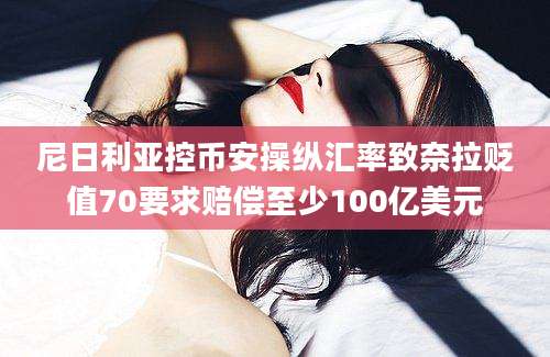 尼日利亚控币安操纵汇率致奈拉贬值70要求赔偿至少100亿美元