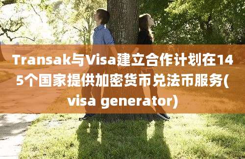 Transak与Visa建立合作计划在145个国家提供加密货币兑法币服务(visa generator)