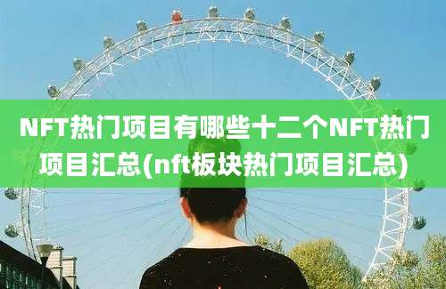 NFT热门项目有哪些十二个NFT热门项目汇总(nft板块热门项目汇总)