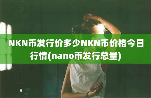 NKN币发行价多少NKN币价格今日行情(nano币发行总量)