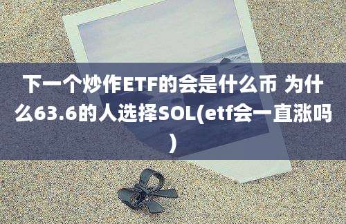 下一个炒作ETF的会是什么币 为什么63.6的人选择SOL(etf会一直涨吗)