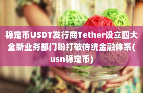 稳定币USDT发行商Tether设立四大全新业务部门盼打破传统金融体系(usn稳定币)