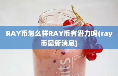 RAY币怎么样RAY币有潜力吗(ray币最新消息)