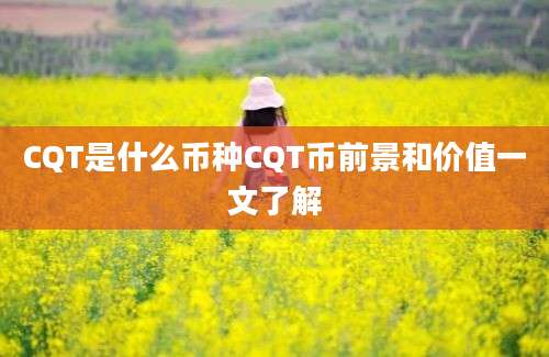 CQT是什么币种CQT币前景和价值一文了解