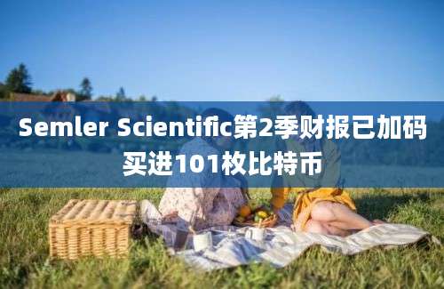 Semler Scientific第2季财报已加码买进101枚比特币