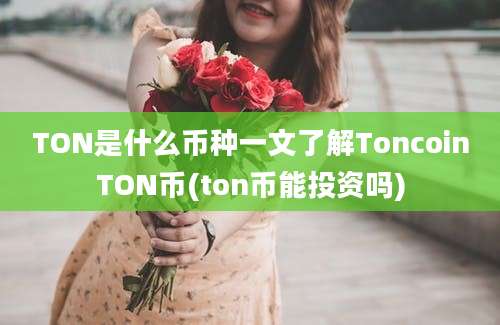 TON是什么币种一文了解ToncoinTON币(ton币能投资吗)