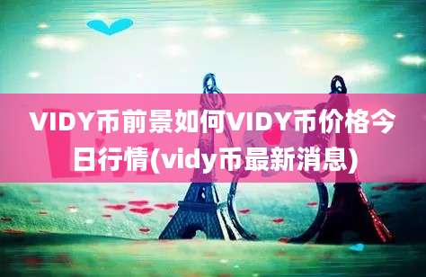 VIDY币前景如何VIDY币价格今日行情(vidy币最新消息)