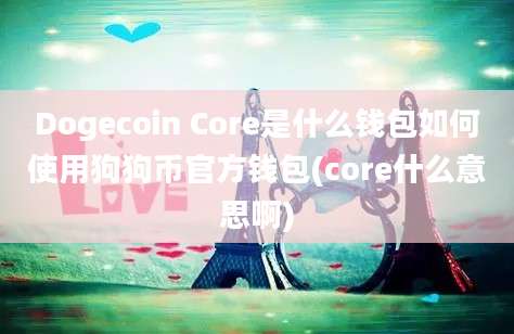 Dogecoin Core是什么钱包如何使用狗狗币官方钱包(core什么意思啊)