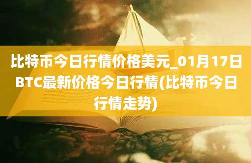 比特币今日行情价格美元_01月17日BTC最新价格今日行情(比特币今日行情走势)