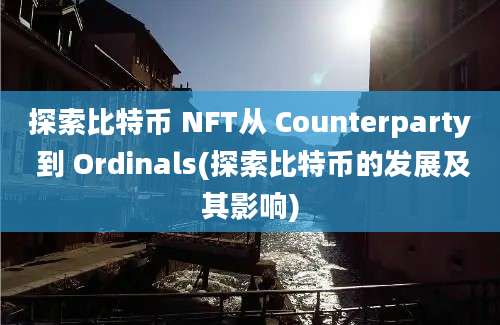 探索比特币 NFT从 Counterparty 到 Ordinals(探索比特币的发展及其影响)