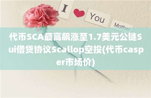 代币SCA最高飙涨至1.7美元公链Sui借贷协议Scallop空投(代币casper市场价)