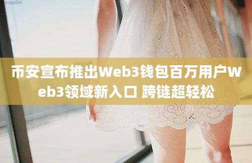 币安宣布推出Web3钱包百万用户Web3领域新入口 跨链超轻松