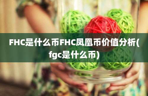 FHC是什么币FHC凤凰币价值分析(fgc是什么币)