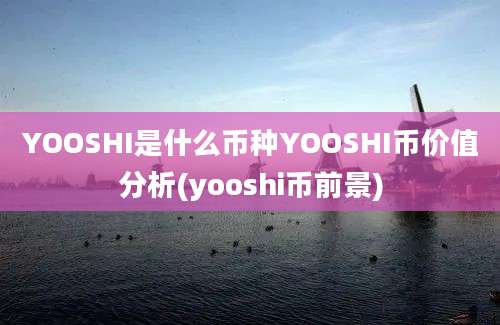 YOOSHI是什么币种YOOSHI币价值分析(yooshi币前景)