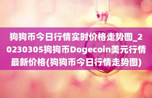 狗狗币今日行情实时价格走势图_20230305狗狗币Dogecoin美元行情最新价格(狗狗币今日行情走势图)