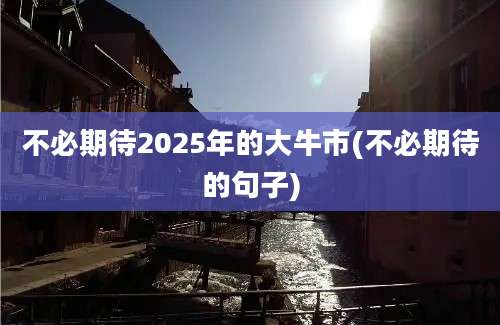 不必期待2025年的大牛市(不必期待的句子)