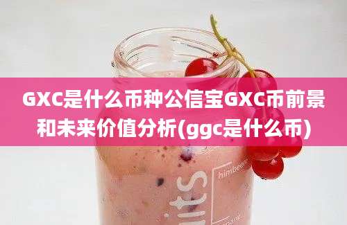 GXC是什么币种公信宝GXC币前景和未来价值分析(ggc是什么币)