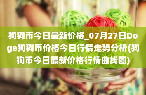 狗狗币今日最新价格_07月27日Doge狗狗币价格今日行情走势分析(狗狗币今日最新价格行情曲线图)