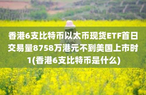 香港6支比特币以太币现货ETF首日交易量8758万港元不到美国上市时1(香港6支比特币是什么)